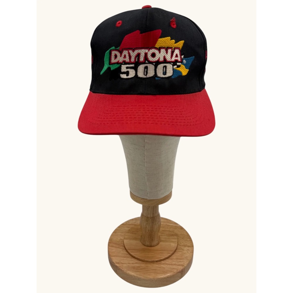 Vintage 1999 Daytona 500 NASCAR Snapback KC The Great American Race Black Red